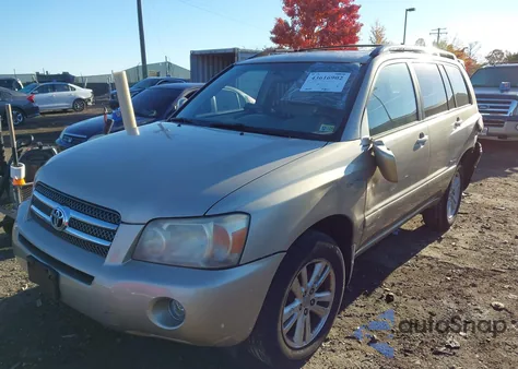 2006 Toyota Highlander Hybrid Limited V6 z USA, uszkodzony, nr VIN JTEEW21AX60021756